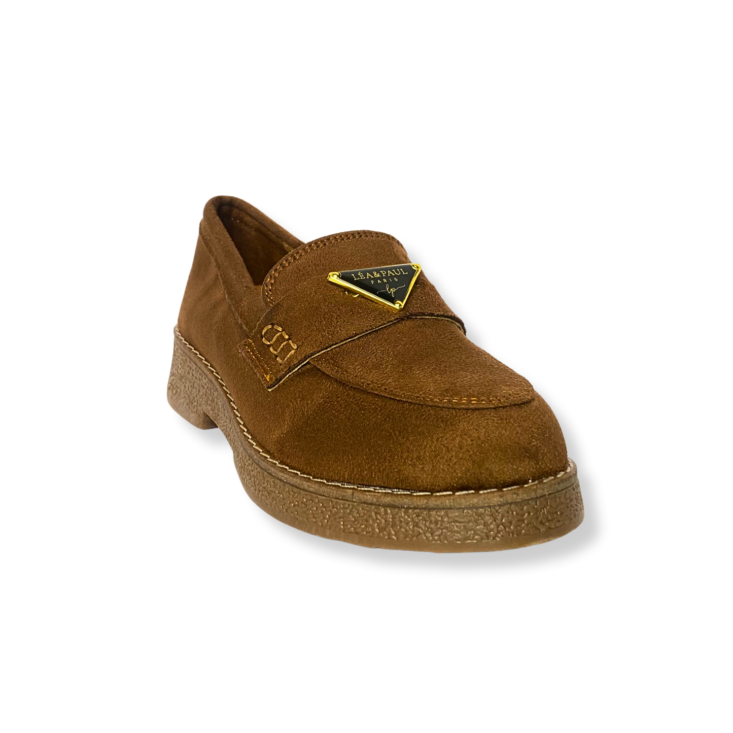 Mocassin en daim pour femmes marron - Armandine