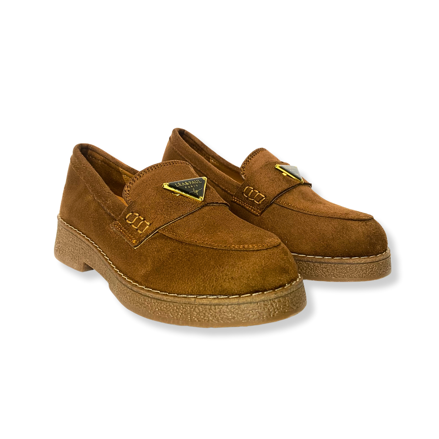 Mocassin en daim pour femmes marron - Armandine