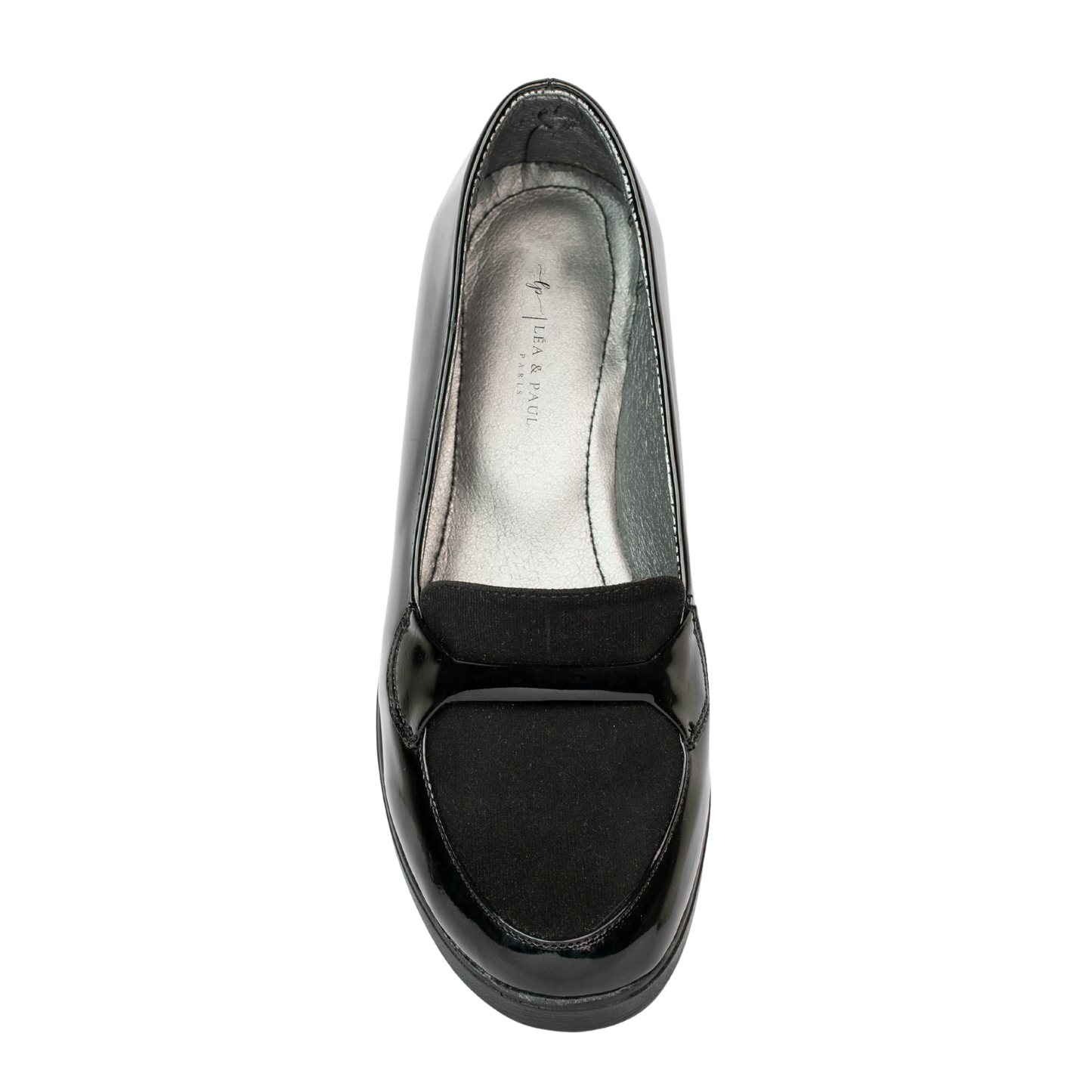Hélène : Mocassin Femme Noir Vernis - Léa & Paul