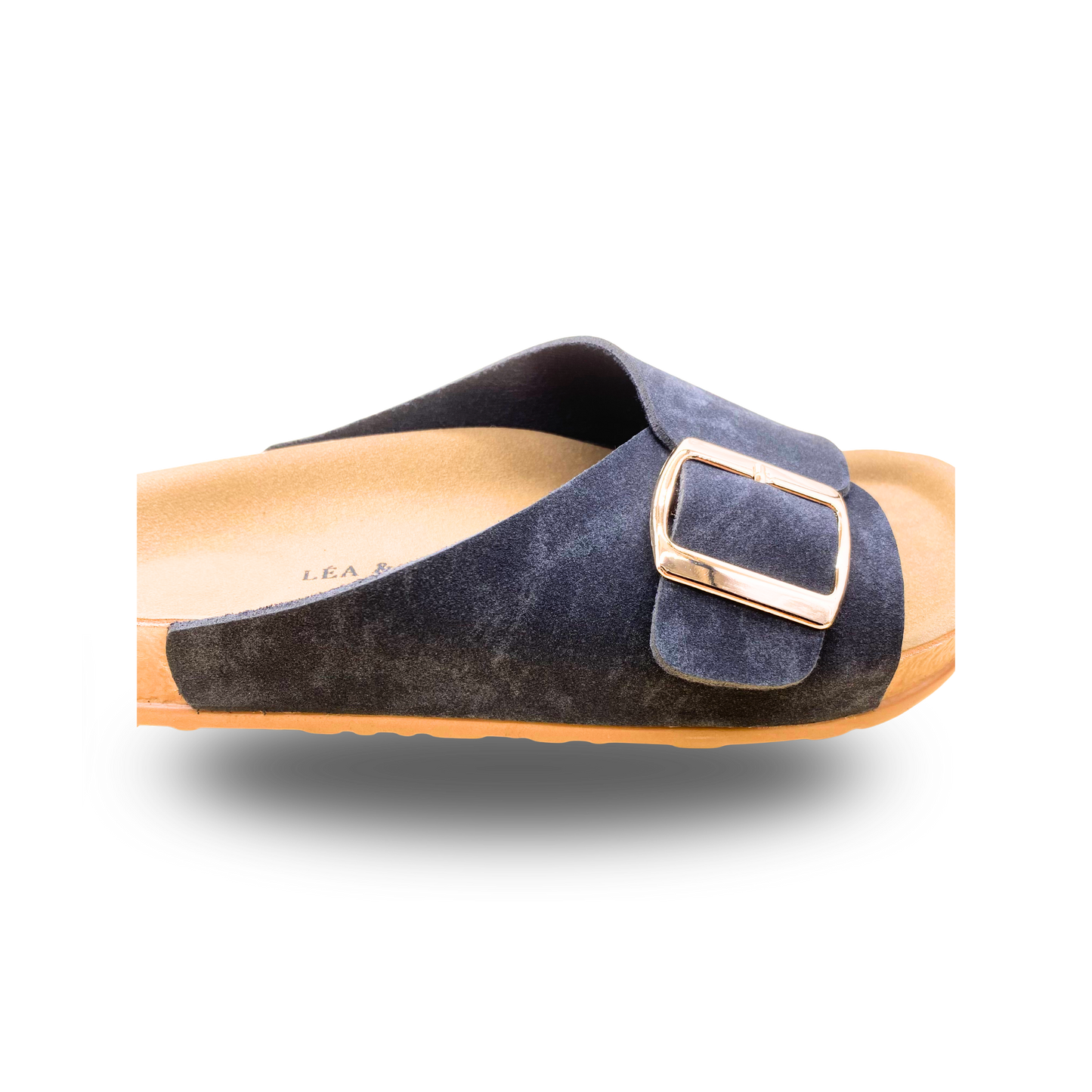 Sandales en daim pour femme – Noir – Angeline