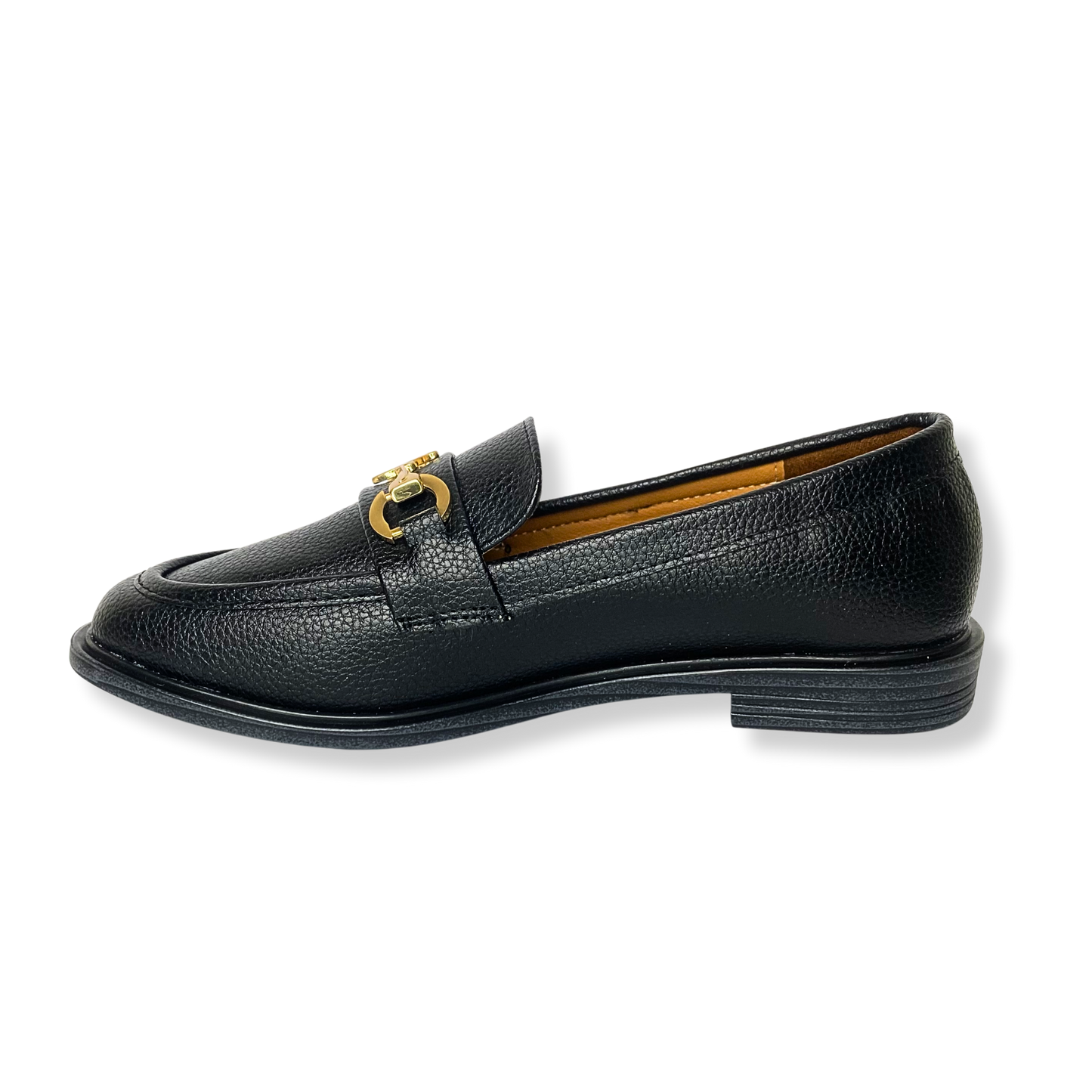Mocassin en cuir pour femmes noir - Lola