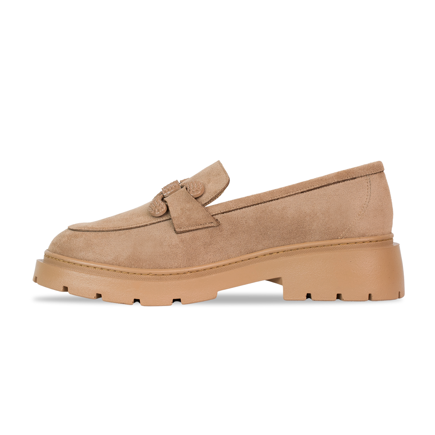 Édith : Mocassin femme Daim Beige - Léa & Paul