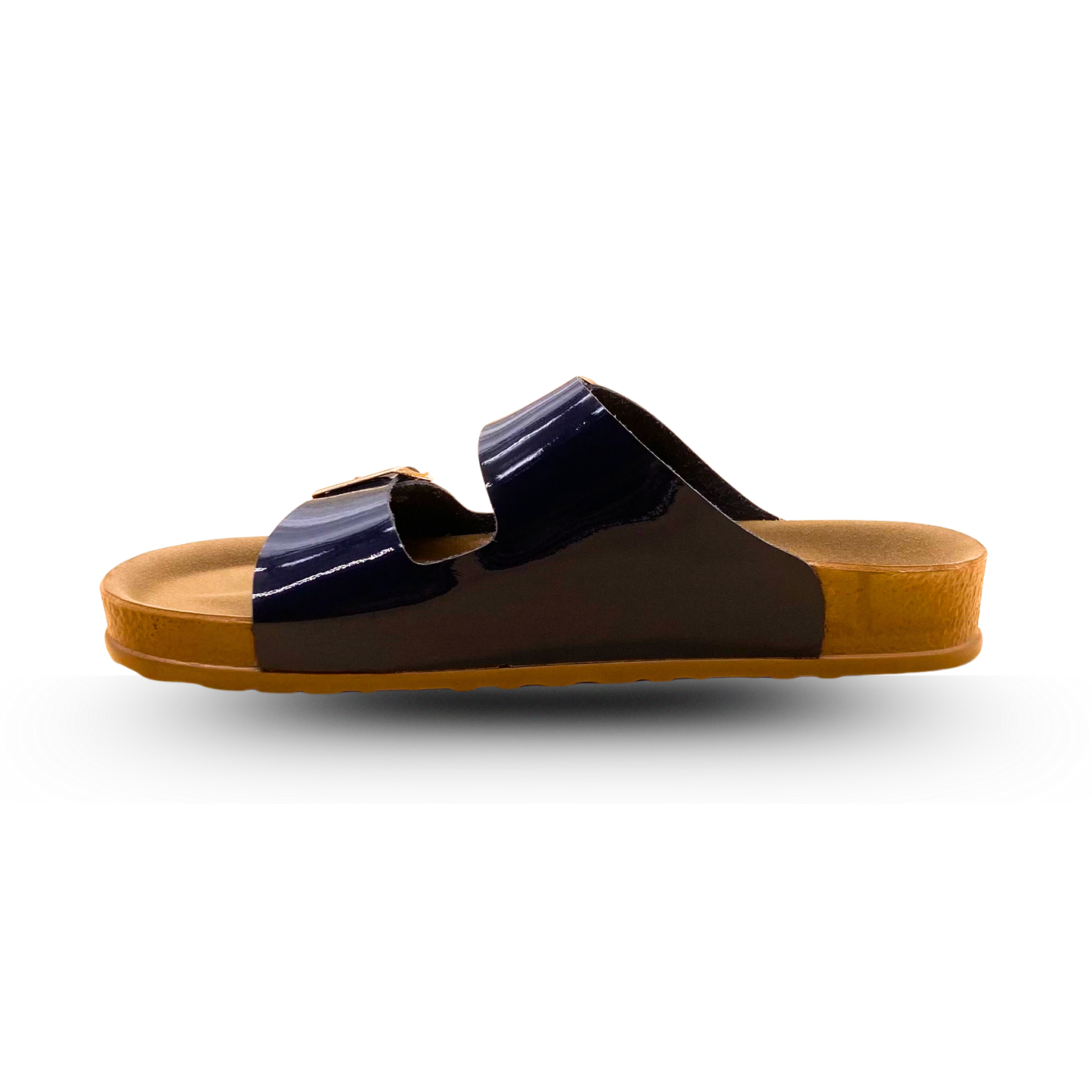 Sandales en cuir pour femme – Bleu Marine – Marielle