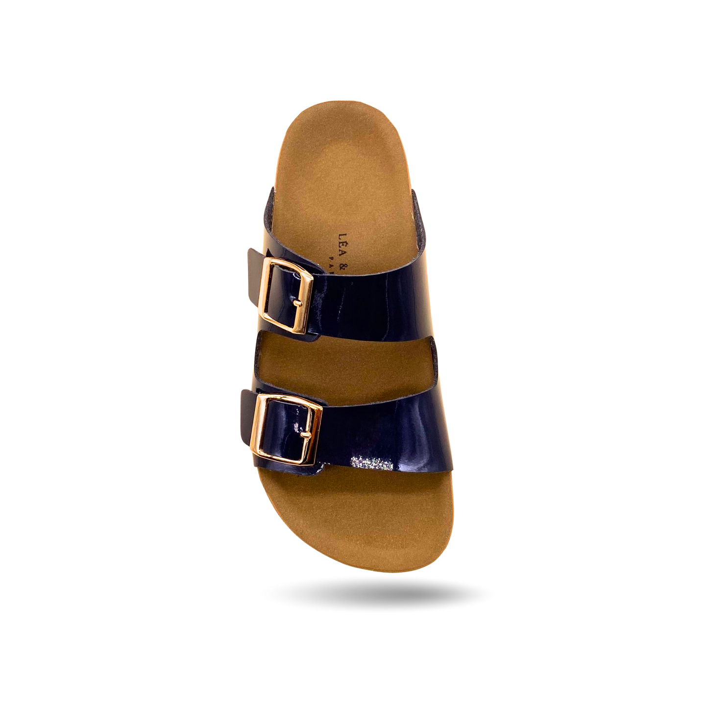 Sandales en cuir pour femme – Bleu Marine – Marielle