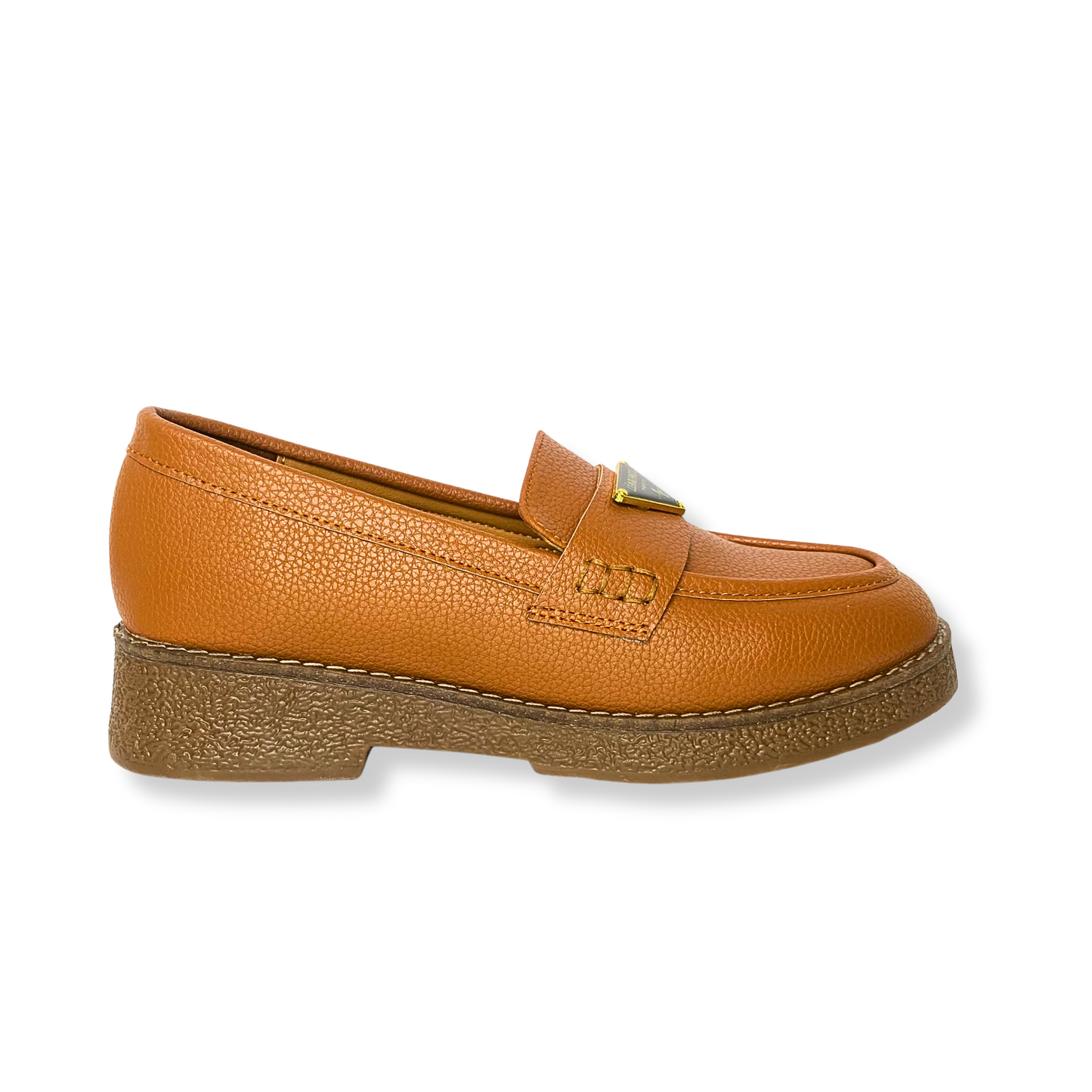 Mocassin en cuir pour femmes marron - Lucia