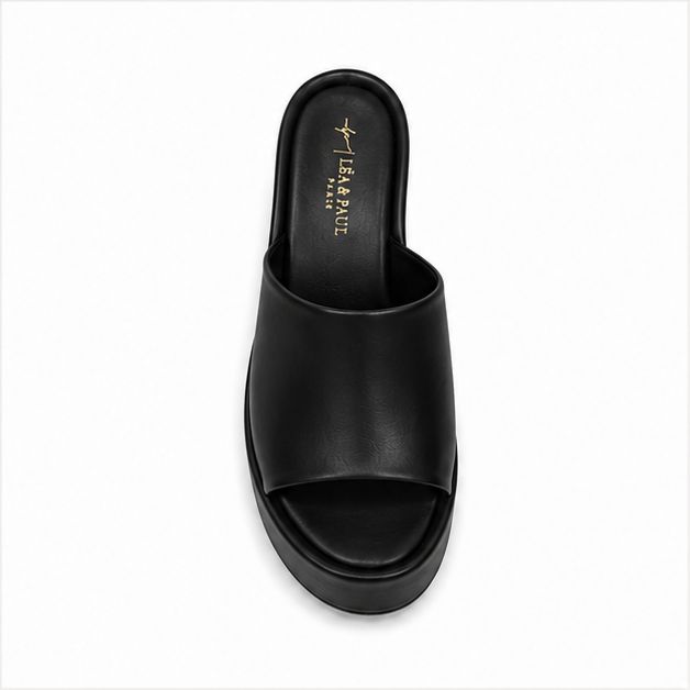 Sandales compensées pour femme – Noir – Vitoria