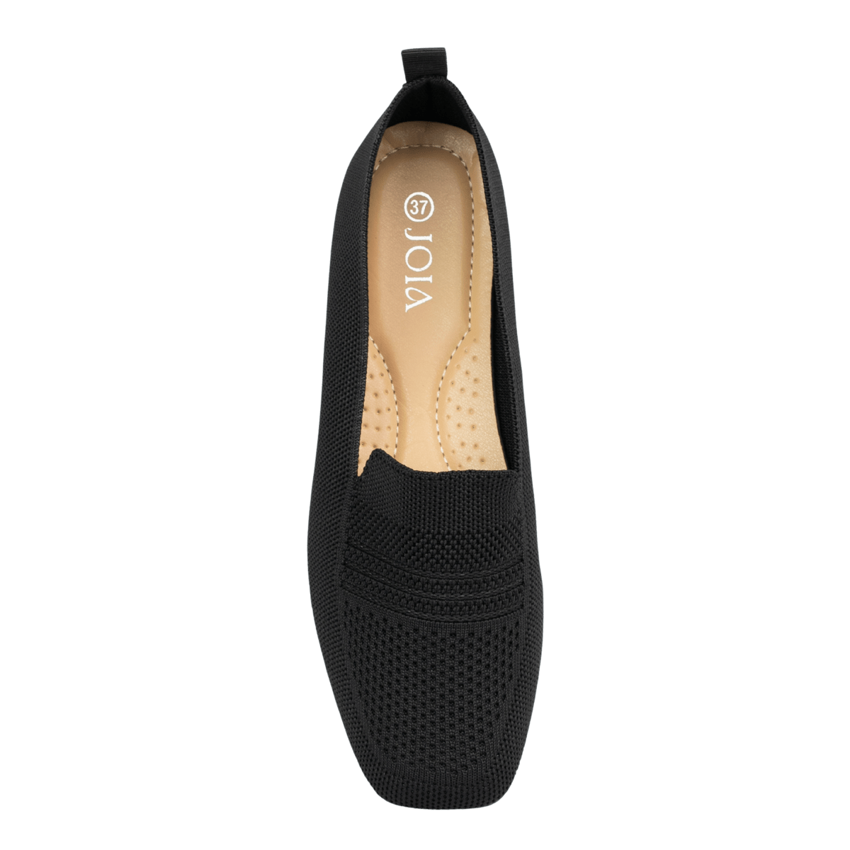 Ballerines en tissu respirant pour femme – Noir – Diane - Lea & Paul Maroc