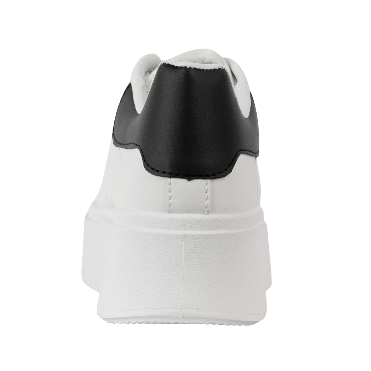 Baskets en cuir pour femme – Blanc et noir – Valérie - Lea & Paul Maroc