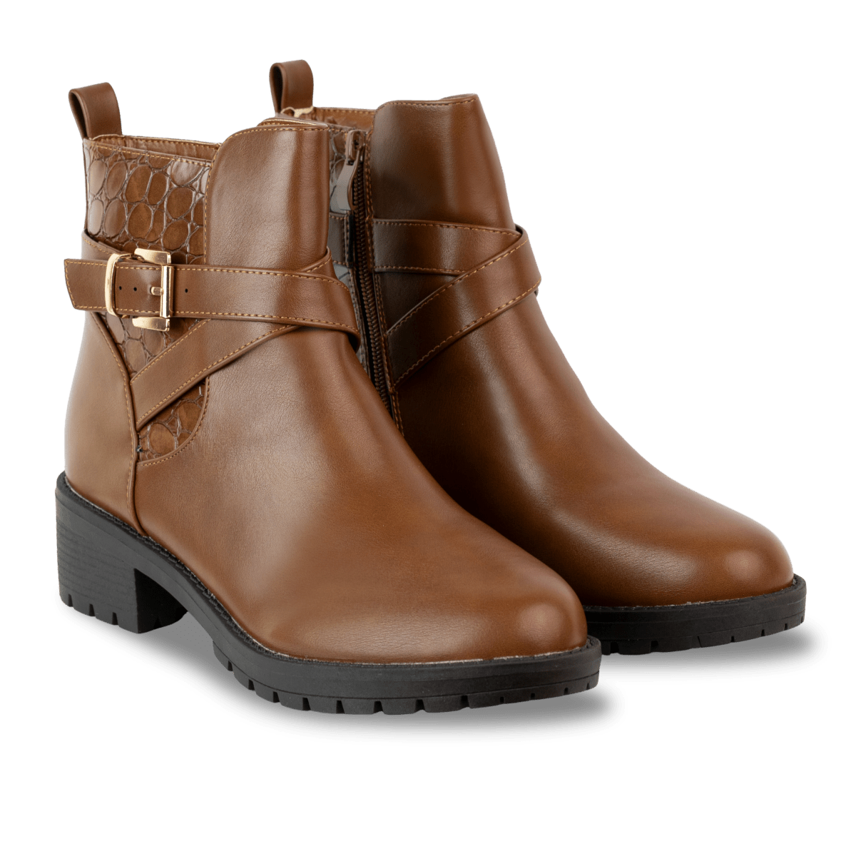 Bottines en cuir pour femme – Marron – Éloïse - Lea & Paul Maroc