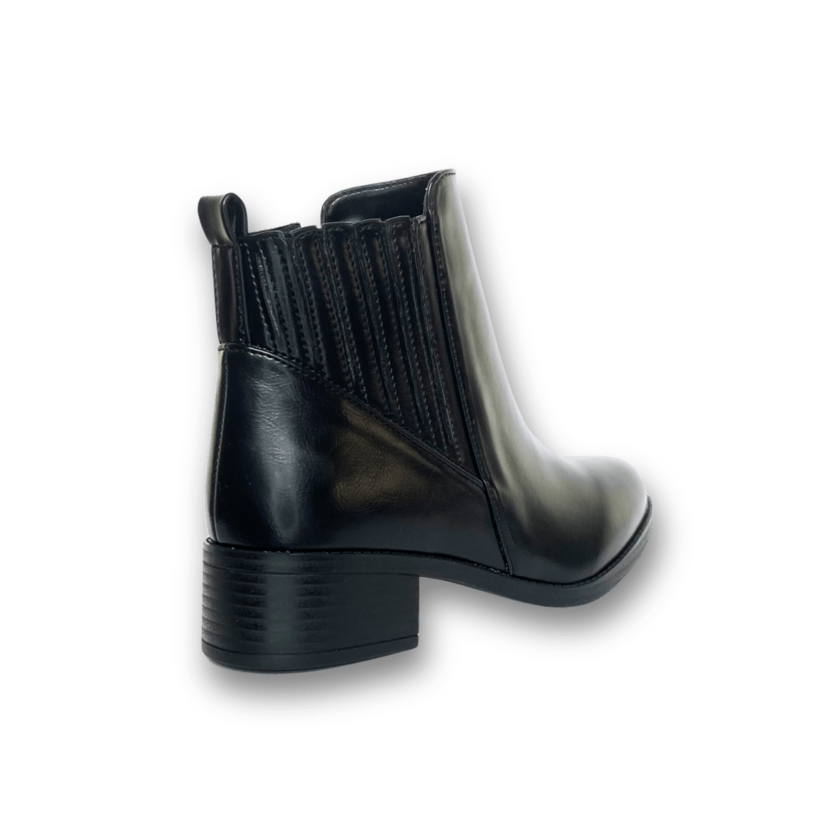 Bottines fourrées en cuir pour femmes - Noir - Carmelle - Lea & Paul Maroc