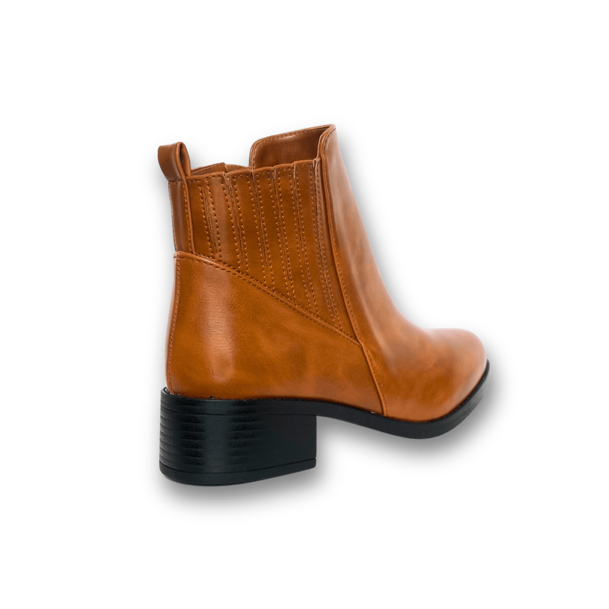 Bottines fourrées en cuir pour femmes - Tabac - Carmelle - Lea & Paul Maroc