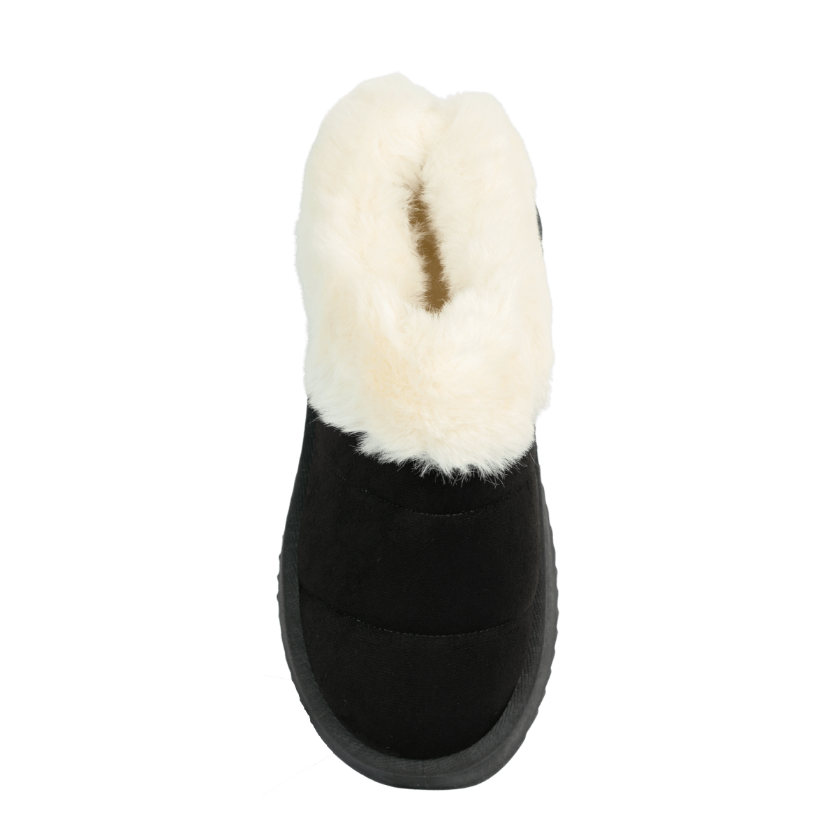 Chaussons en daim pour femme – Noir – Suzane - Lea & Paul Maroc
