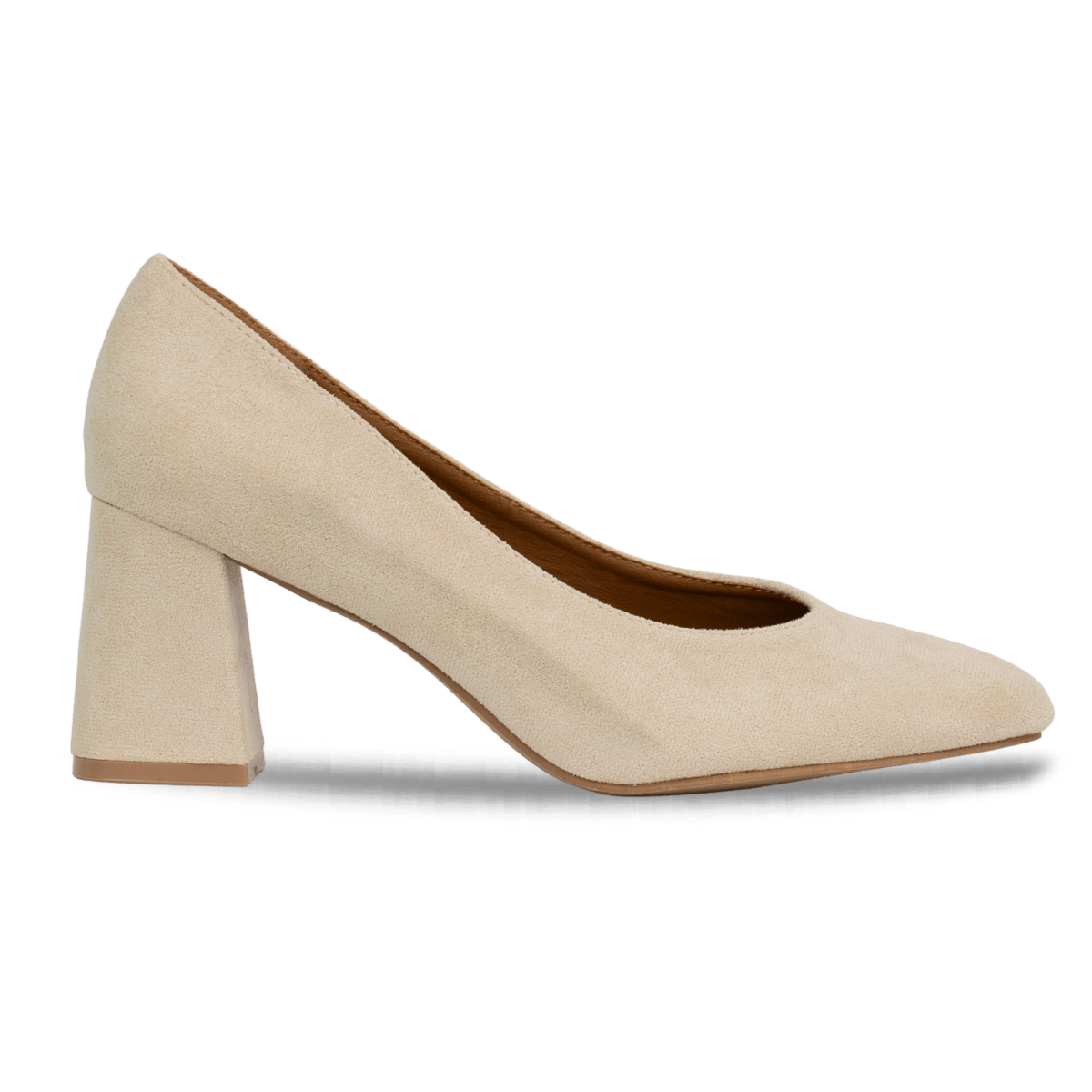Escarpins à talons hauts en daim pour femme – Beige – Nova - Lea & Paul Maroc