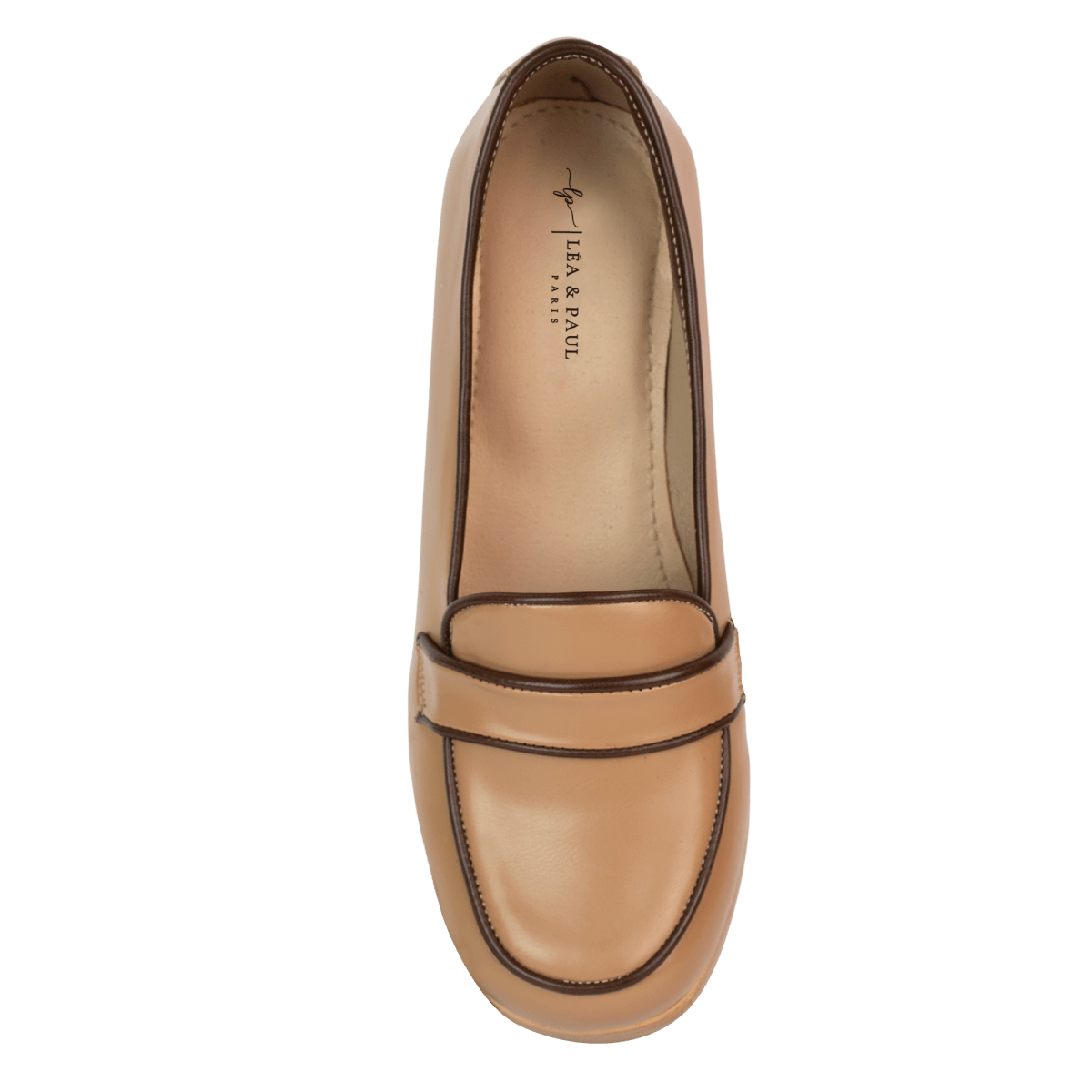 Escarpins en cuir pour femme – Camel – Mireille - Lea & Paul Maroc