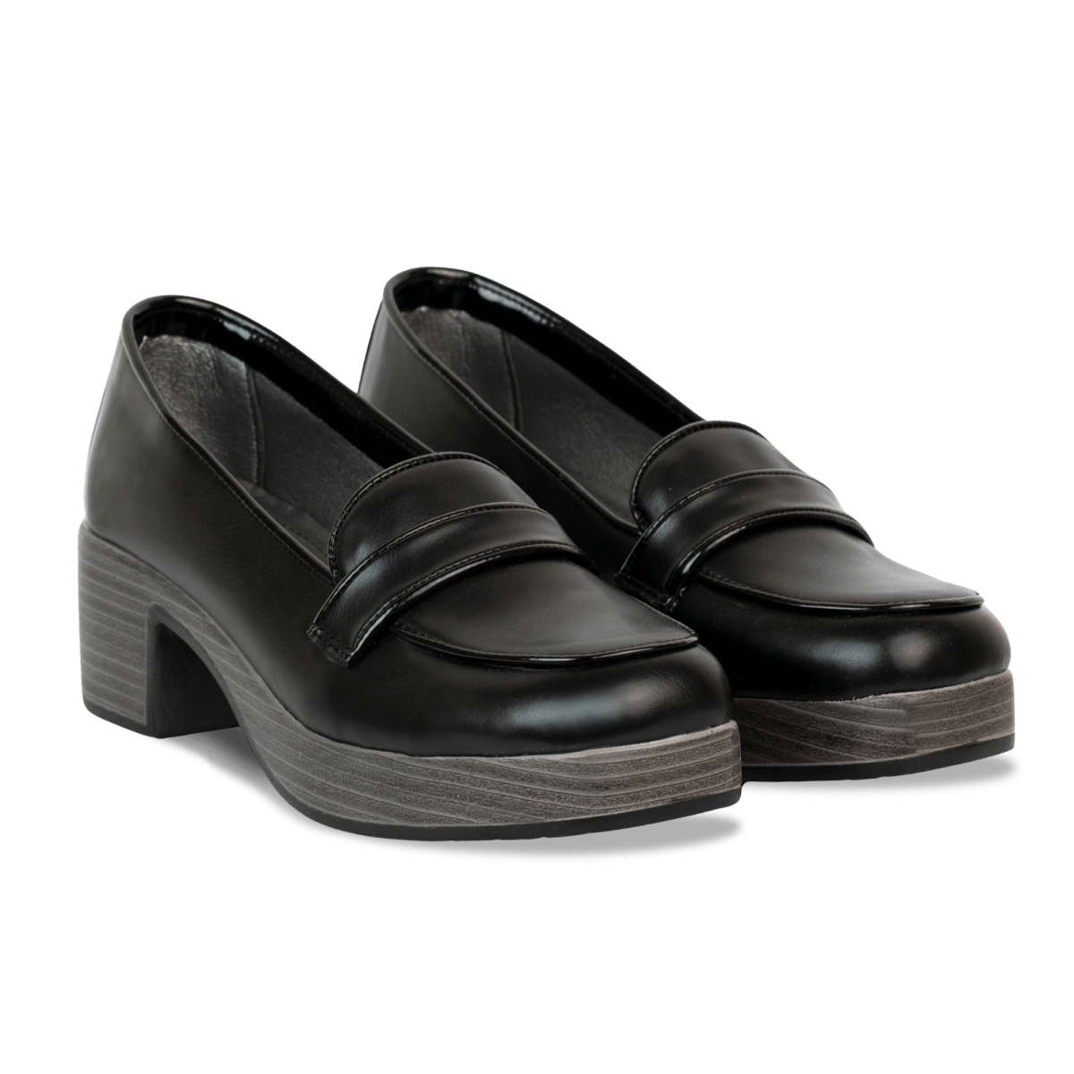 Escarpins en cuir pour femme – Noir – Mireille - Lea & Paul Maroc