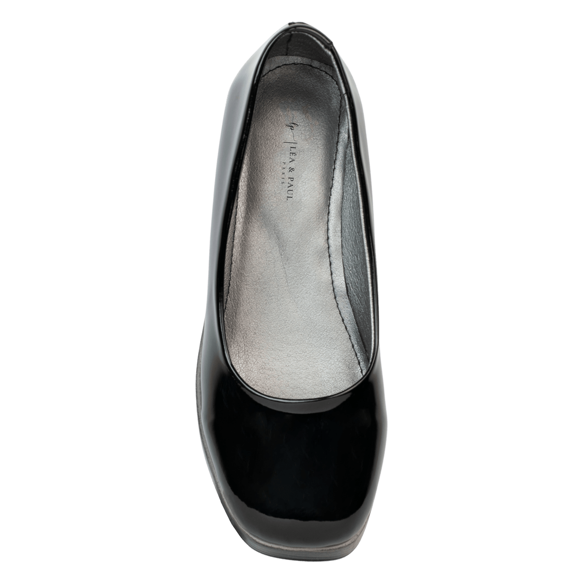 Escarpins en cuir vernis pour femme – Noir – Laure - Lea & Paul Maroc