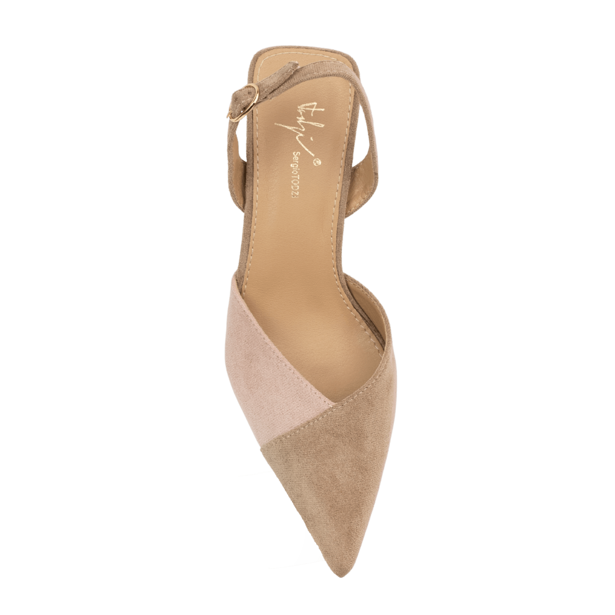 Escarpins en daim à talons pour femme – Nude – Amélia - Lea & Paul Maroc