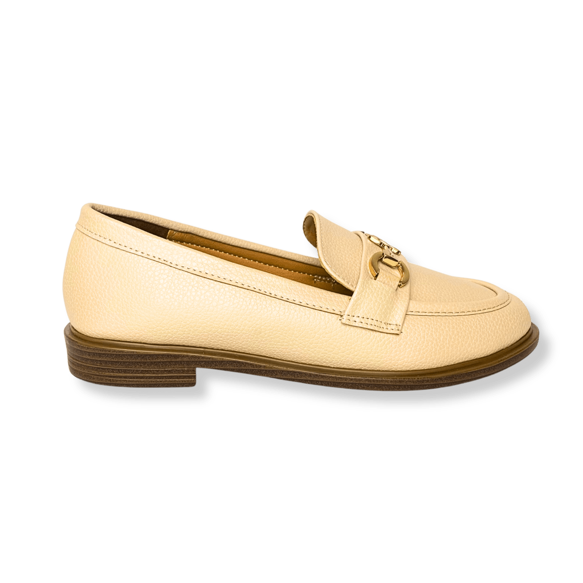 Mocassin en cuir pour femmes beige - Lola - Lea & Paul Maroc