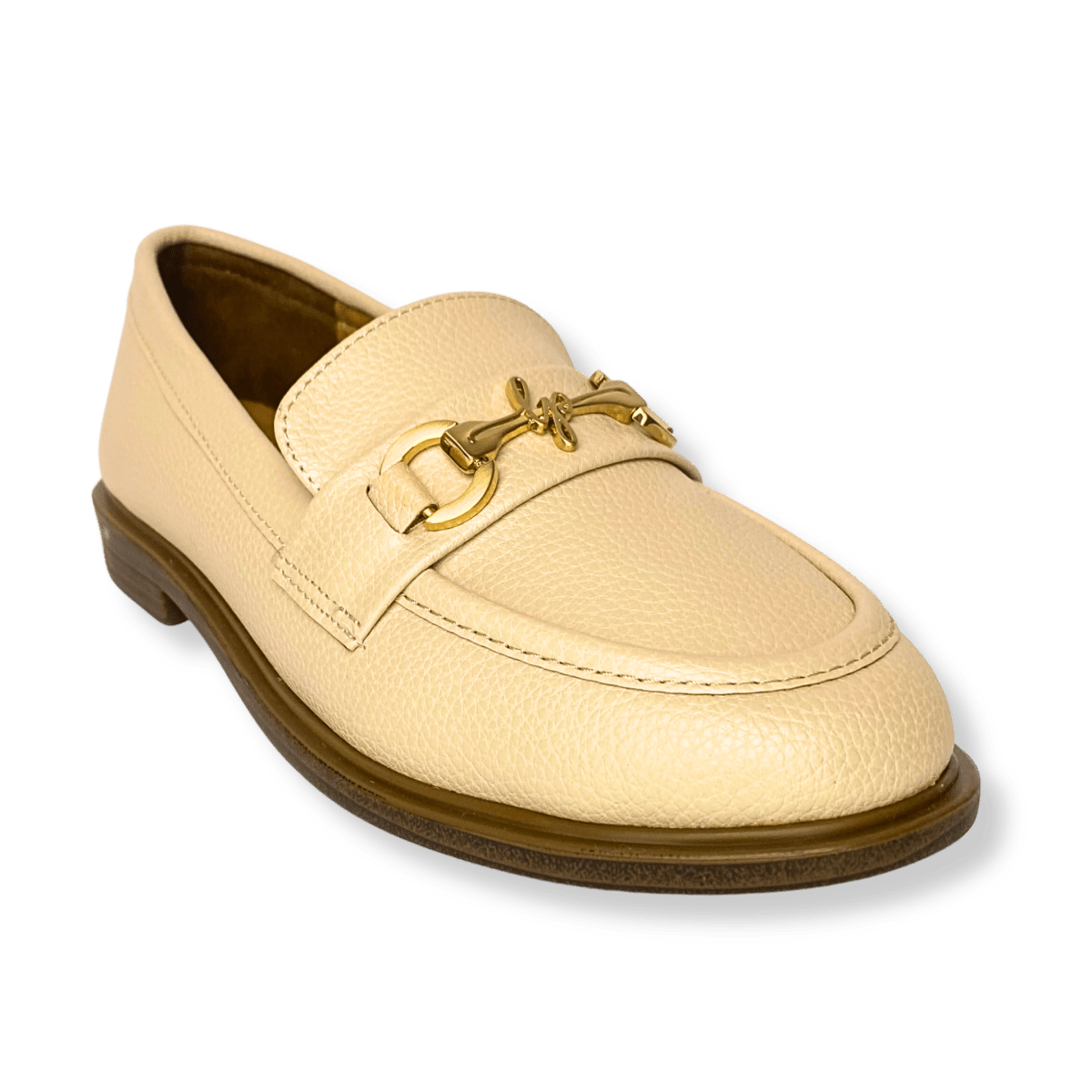 Mocassin en cuir pour femmes beige - Lola - Lea & Paul Maroc
