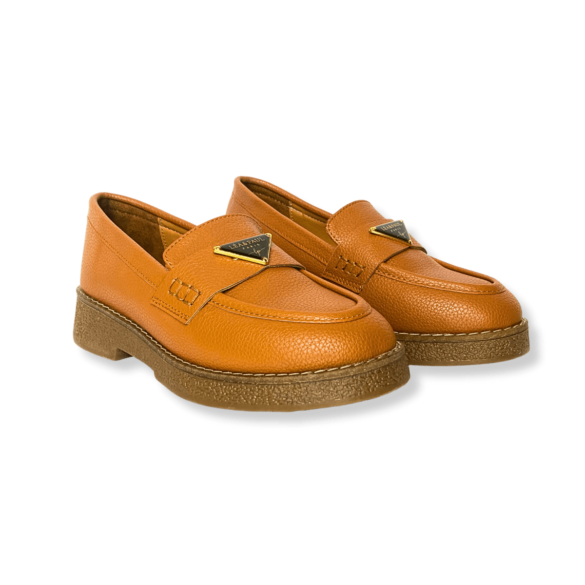 Mocassin en cuir pour femmes marron - Lucia - Lea & Paul Maroc