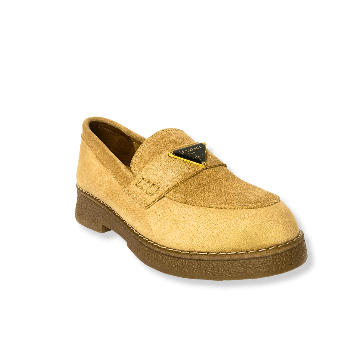 Mocassin en daim pour femmes beige - Armandine - Lea & Paul Maroc