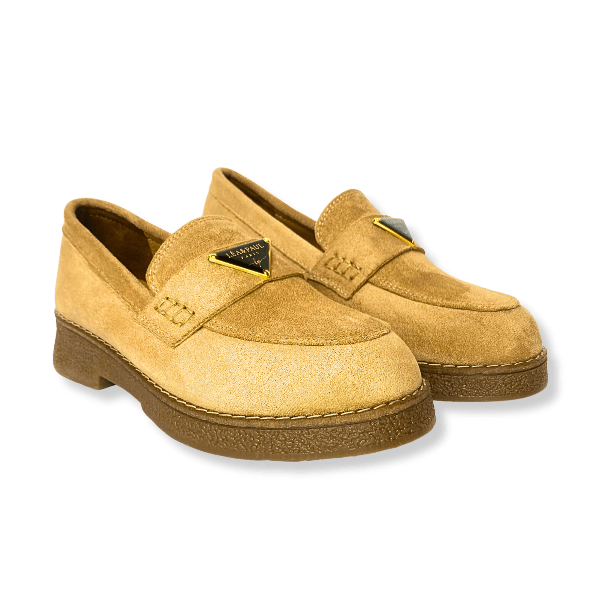 Mocassin en daim pour femmes beige - Armandine - Lea & Paul Maroc