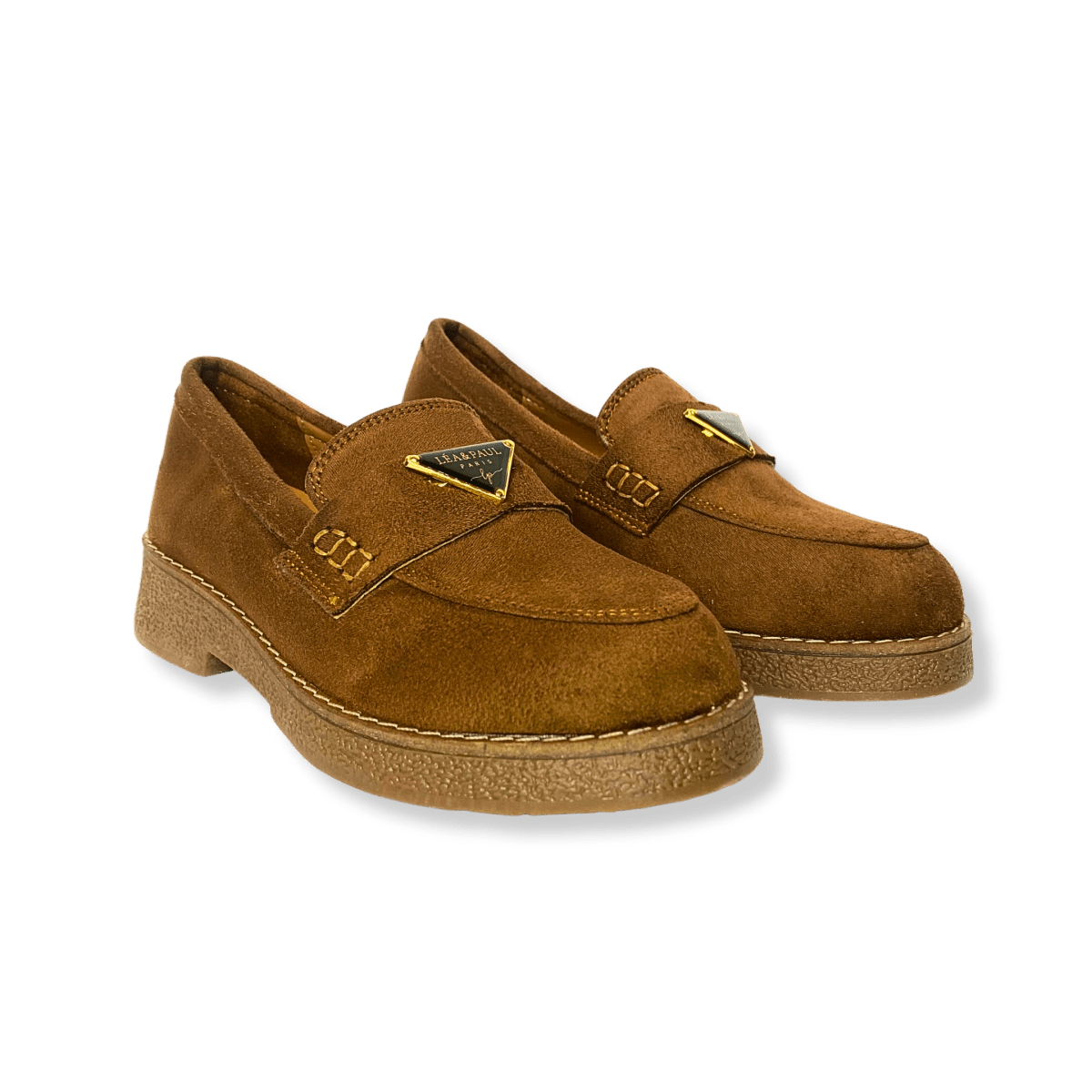 Mocassin en daim pour femmes marron - Armandine - Lea & Paul Maroc