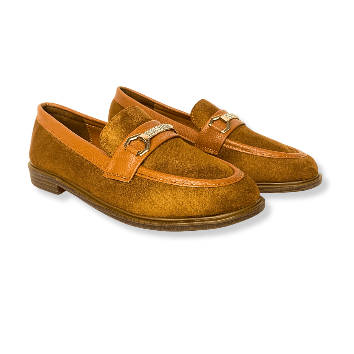 Mocassin en daim pour femmes marron - Elora - Lea & Paul Maroc