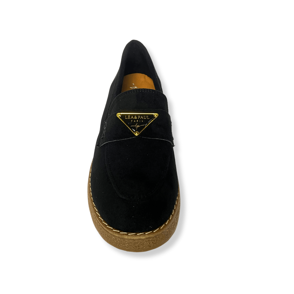 Mocassin en daim pour femmes noir - Armandine - Lea & Paul Maroc