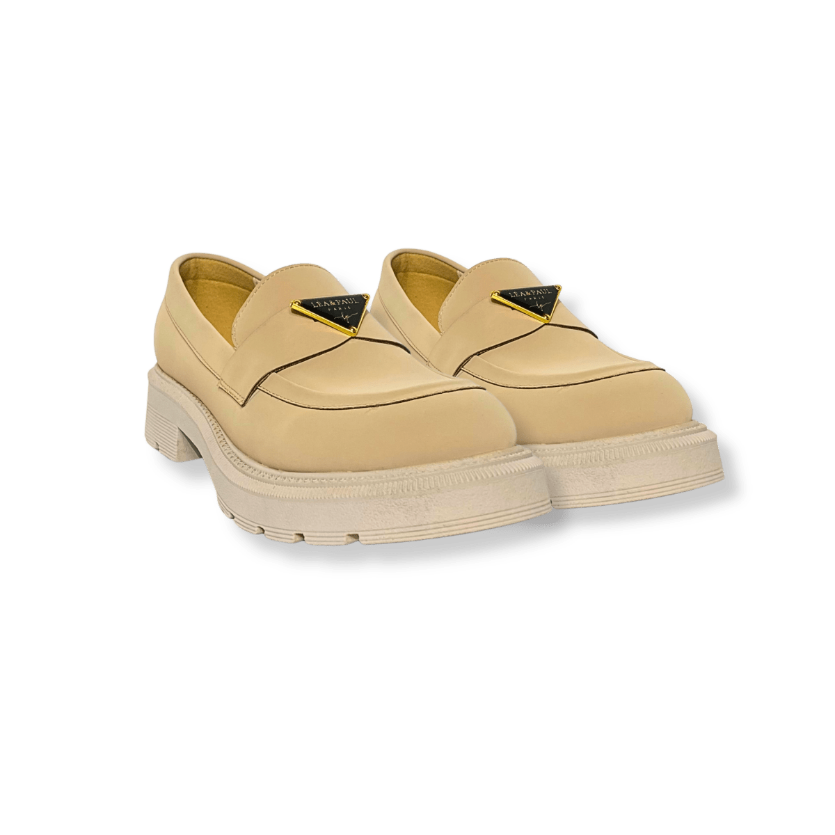 Mocassin en nubuck pour femmes beige - Bettina - Lea & Paul Maroc