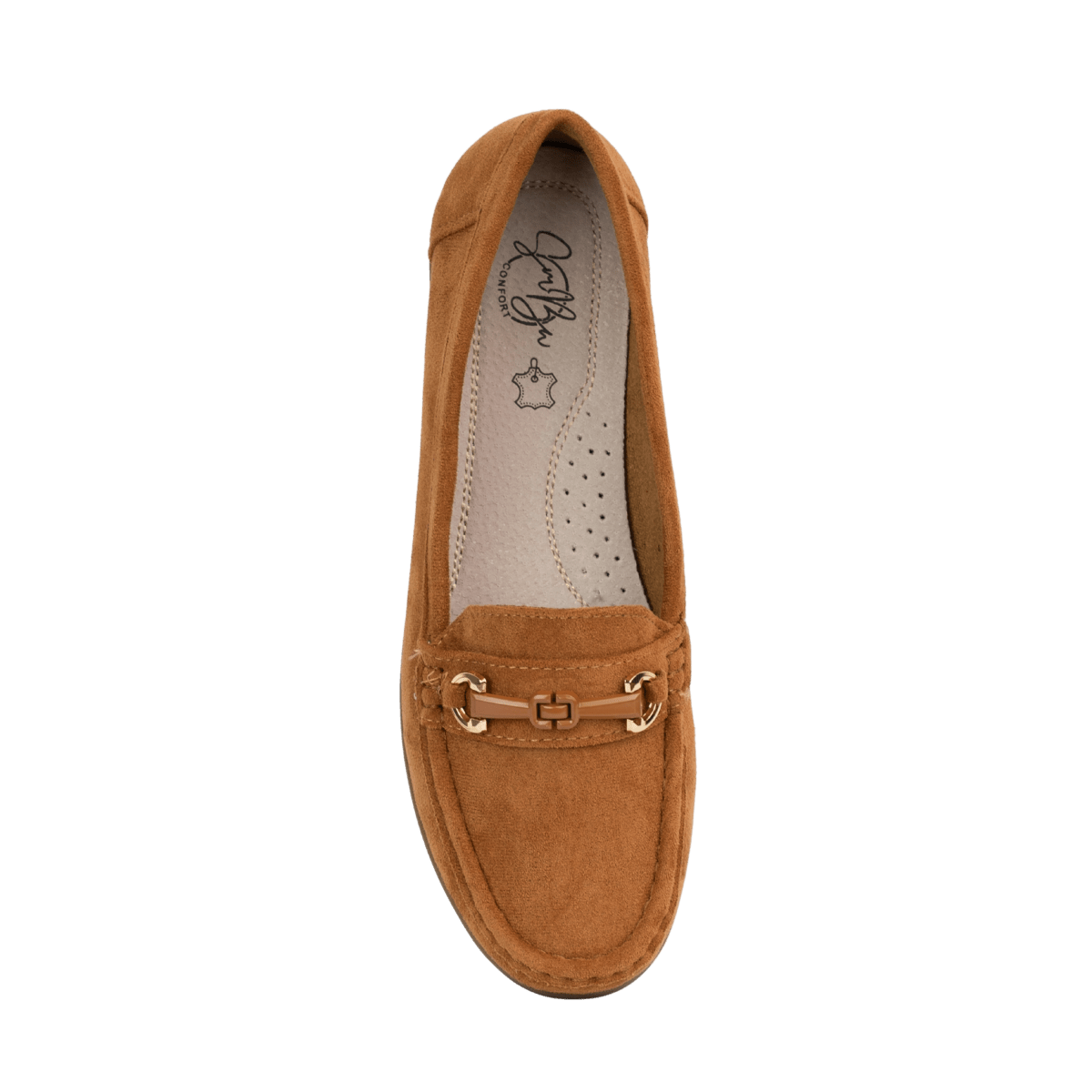 Mocassins compensés en daim pour femme – Marron – Annette - Lea & Paul Maroc