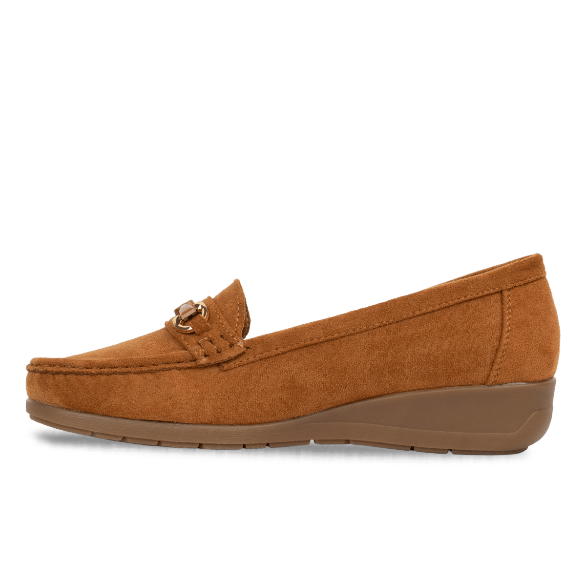 Mocassins compensés en daim pour femme – Marron – Annette - Lea & Paul Maroc