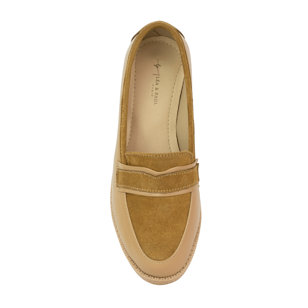 Mocassins en cuir pour femme – Beige – Justine - Lea & Paul Maroc