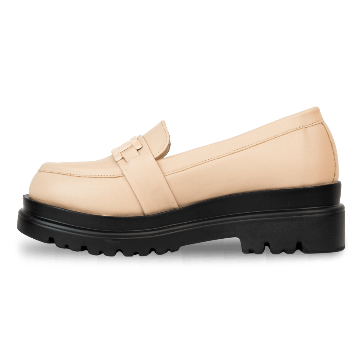 Mocassins en cuir pour femme – Beige – Odette - Lea & Paul Maroc
