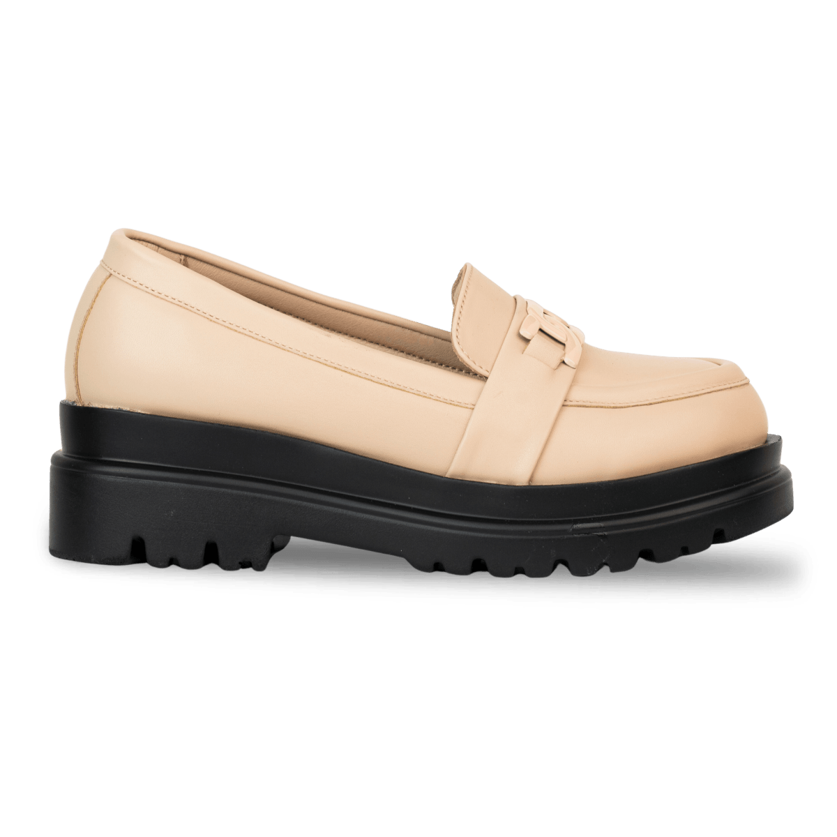 Mocassins en cuir pour femme – Beige – Odette - Lea & Paul Maroc