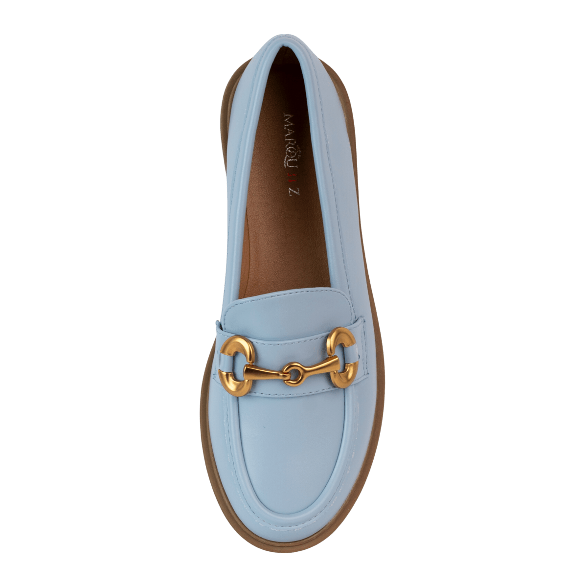 Mocassins en cuir pour femme – Bleu pastel – Lola - Lea & Paul Maroc