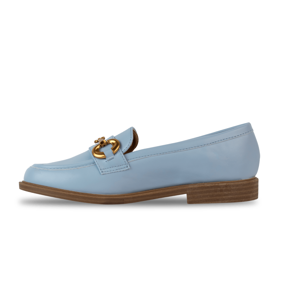 Mocassins en cuir pour femme – Bleu pastel – Lola - Lea & Paul Maroc