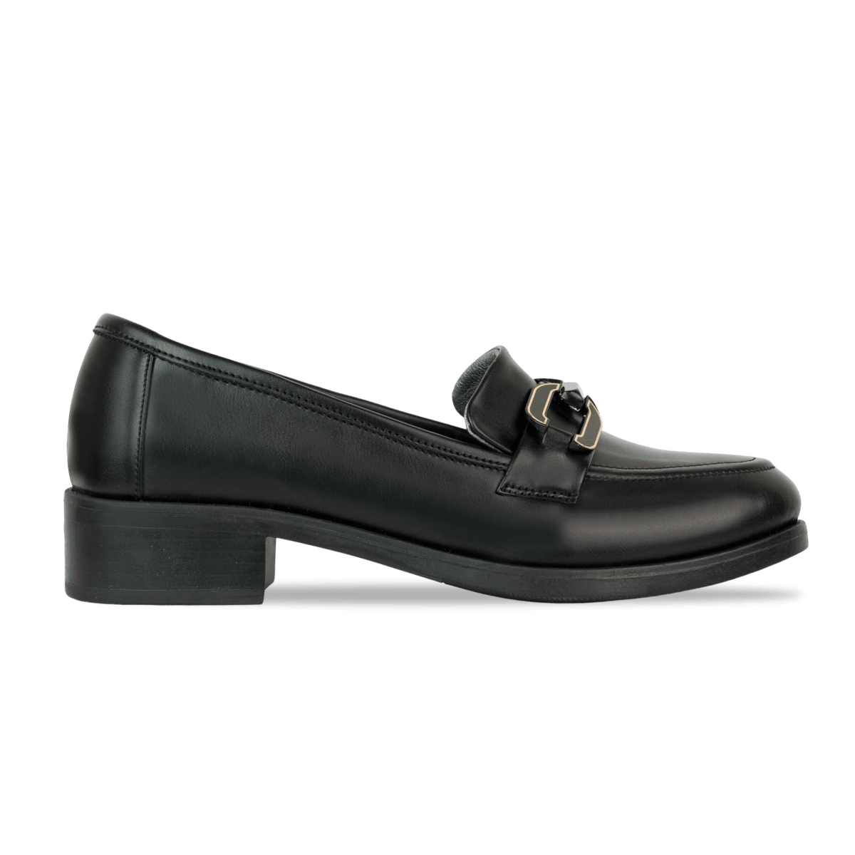 Mocassins en cuir pour femme – Noir – Eliane - Lea & Paul Maroc