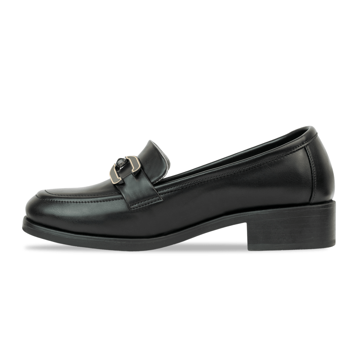 Mocassins en cuir pour femme – Noir – Eliane - Lea & Paul Maroc