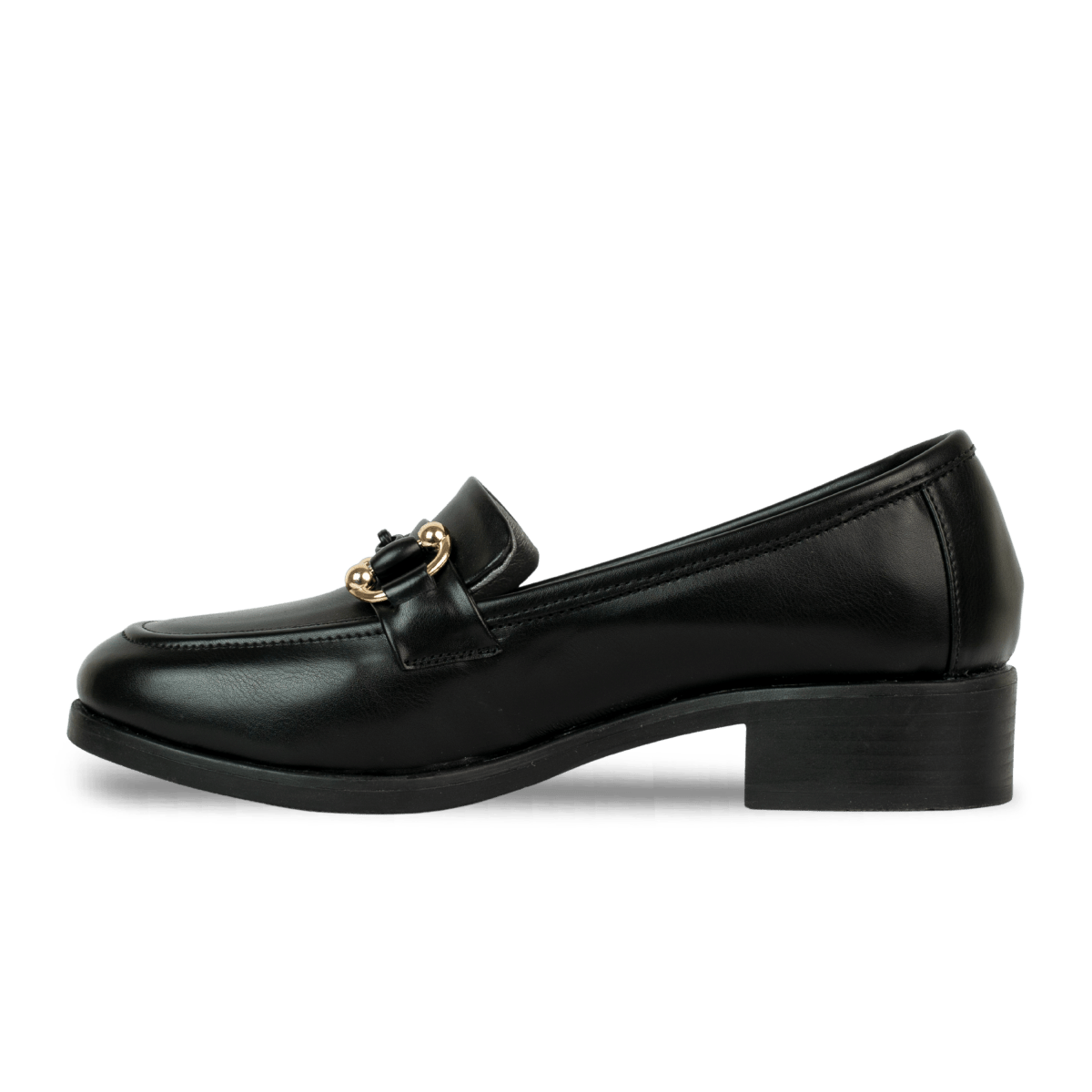 Mocassins en cuir pour femme – Noir – Romy - Lea & Paul Maroc