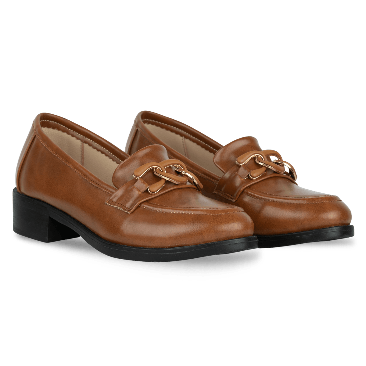 Mocassins en cuir pour femme – Tabac – Blanche - Lea & Paul Maroc