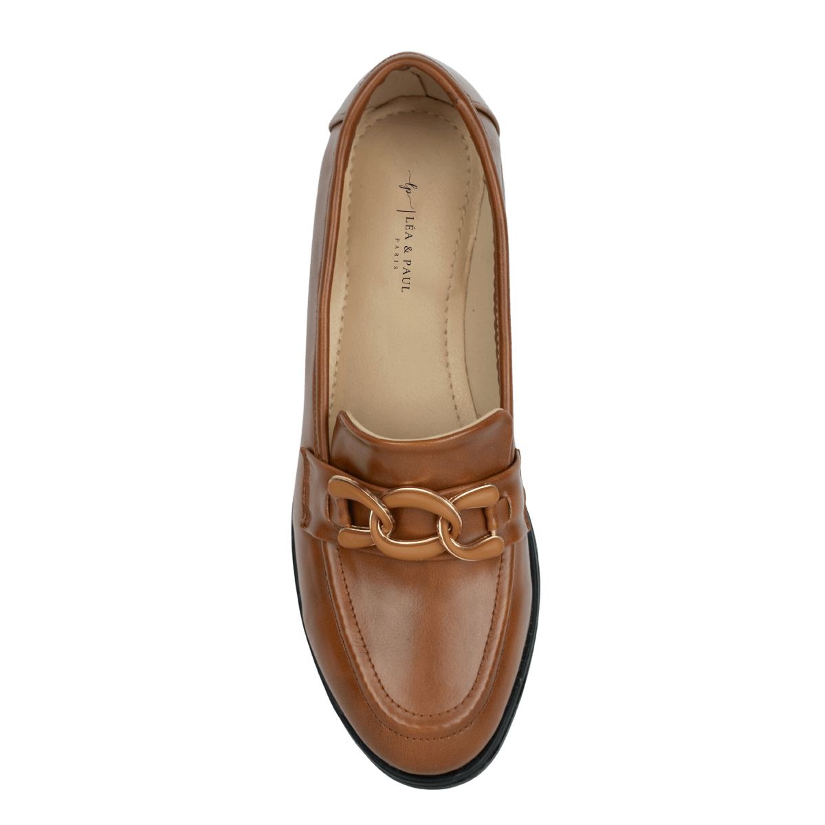 Mocassins en cuir pour femme – Tabac – Blanche - Lea & Paul Maroc