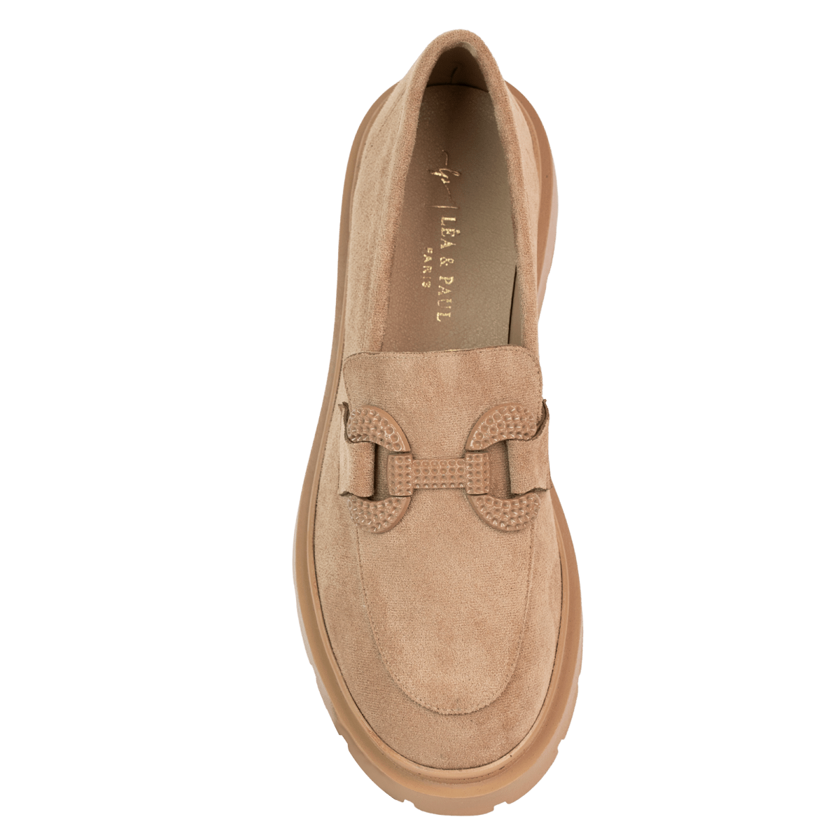 Mocassins en daim pour femme – Beige – Edith - Lea & Paul Maroc