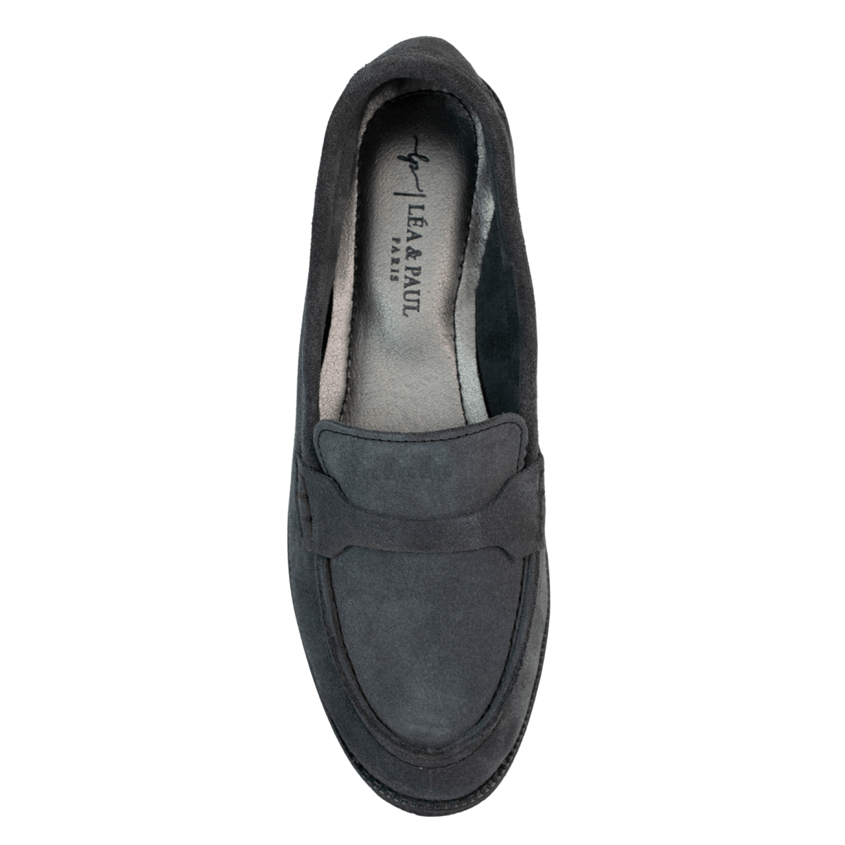 Mocassins en daim pour femme – Gris – Giselle - Lea & Paul Maroc