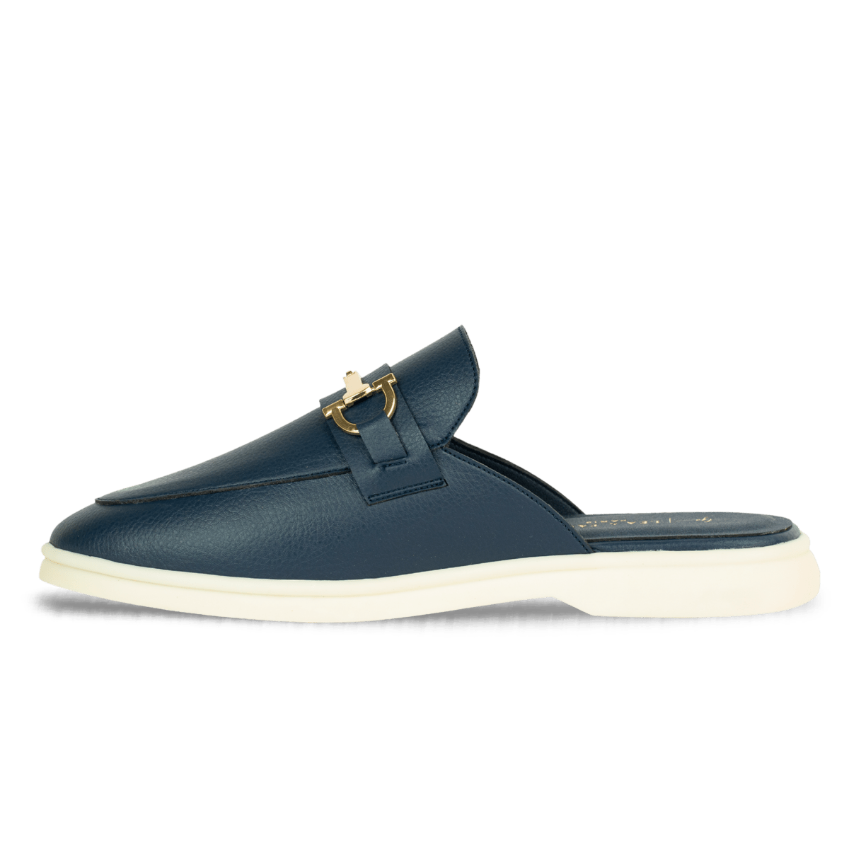 Mules en cuir pour femme – Bleu marine – Gloria - Lea & Paul Maroc