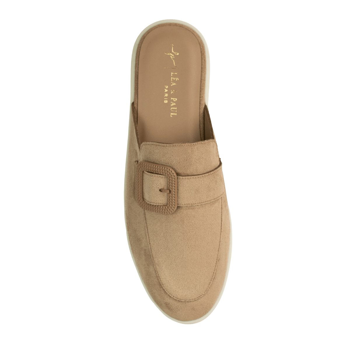 Mules en daim pour femme – Beige – Chicca - Lea & Paul Maroc