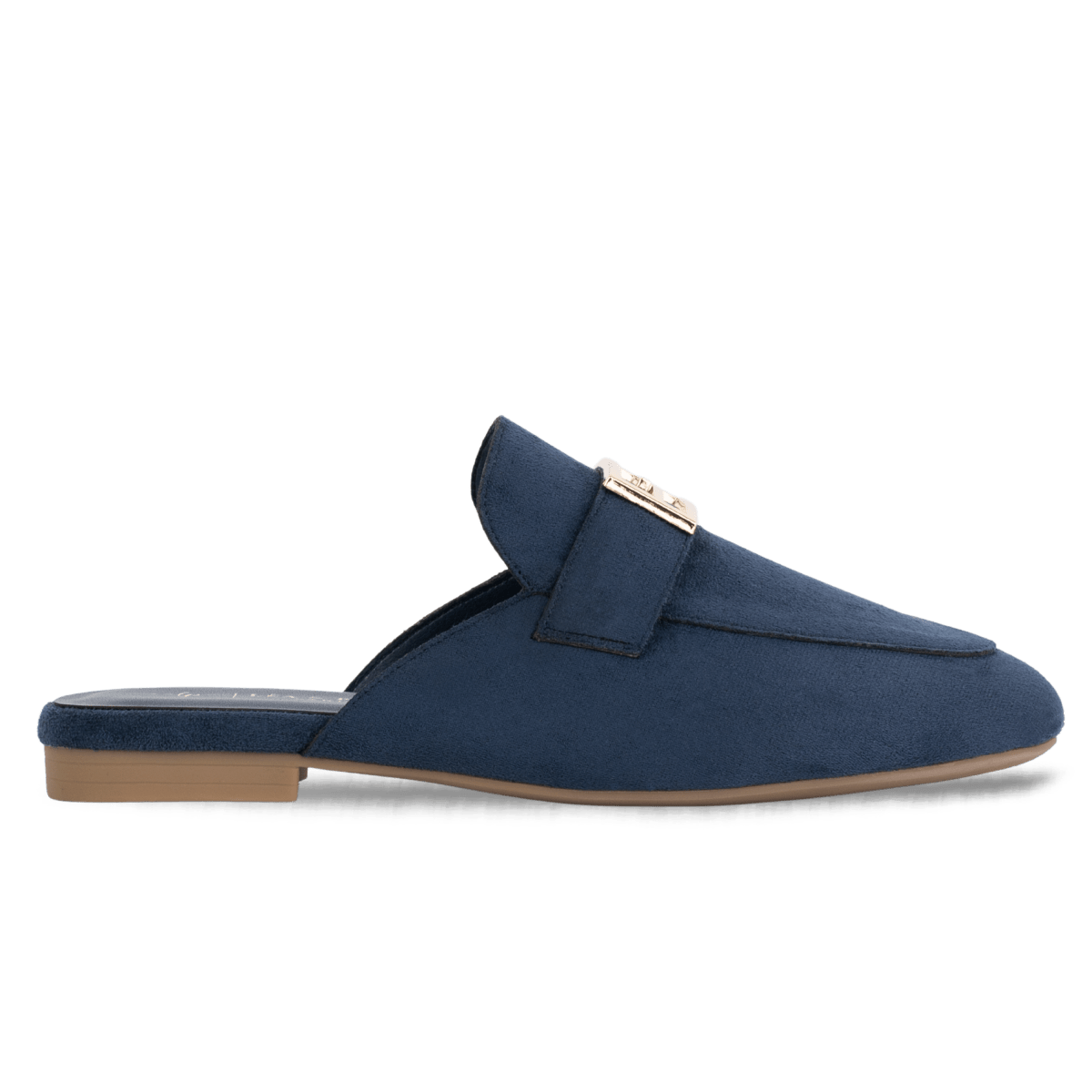 Mules en daim pour femme – Bleu marine – Margot - Lea & Paul Maroc