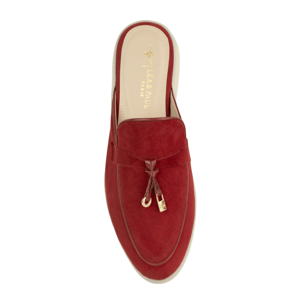 Mules en daim pour femme – Bordeaux – Valentina - Lea & Paul Maroc