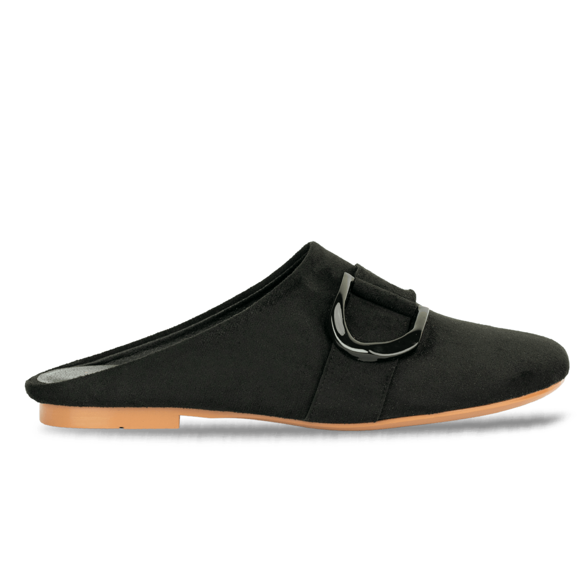 Mules en daim pour femme – Noir – Ambre - Lea & Paul Maroc