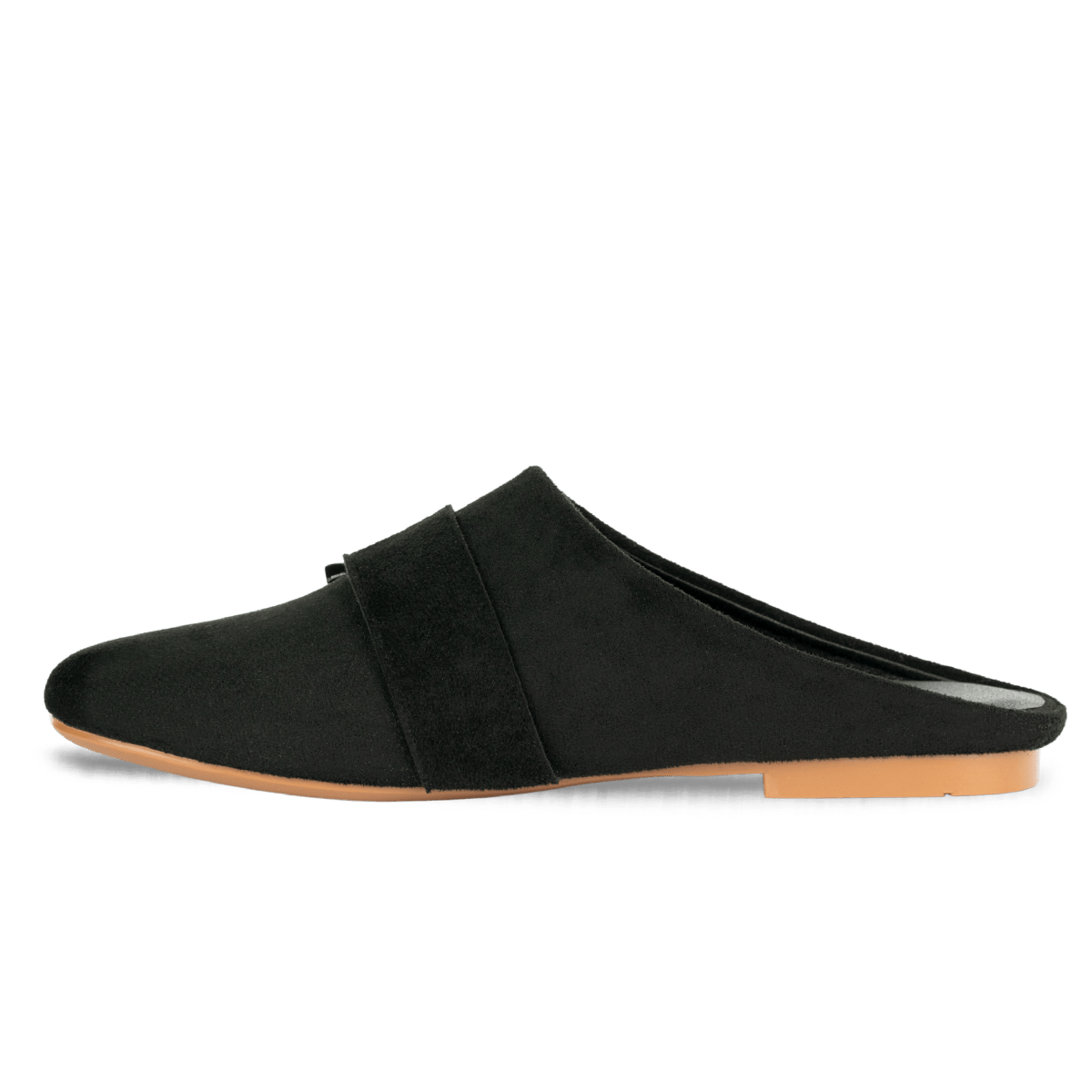 Mules en daim pour femme – Noir – Ambre - Lea & Paul Maroc